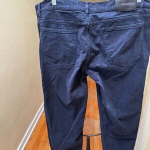TRUSSARDI JEANS MEN SZ 38 X 30 BLACK  5 POCKET EUC